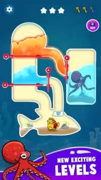 Save The Fish - Pin Puzzle Game Screen Shot 1