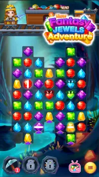 New Fantasy Jewels Adventure: Puzzle Land Screen Shot 2