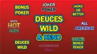 Deuces Wild Poker and Keno Screen Shot 0