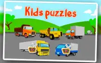 Puzzle dla dzieci - Samochody ciężarowe Screen Shot 10