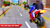 Flying Robot Bike Hero - Vegas Crime City Games Screen Shot 2