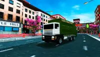 Blocky Garbage Truck Sim Screen Shot 1
