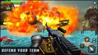 Ametralladora disparar guerra:fuego libre juegos Screen Shot 4