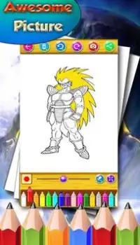 Cómo colorear Ball Dragon Goku para los fanáticos Screen Shot 4