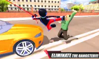 Stickman Rope Hero- Superhero Crime Game Screen Shot 0