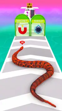 Snake Run Race・Fun Worms Games Screen Shot 1