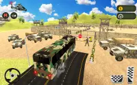 Army Bus Driving 2020 US Military Coach Bus Games Screen Shot 1