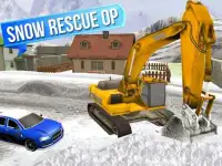 Снег Экскаватор Rescue Sim Screen Shot 5