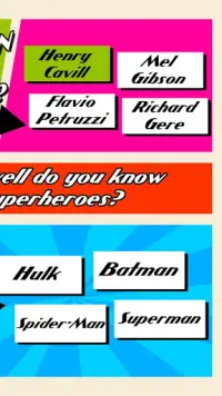 スーパーヒーロー クイズゲーム フリー Screen Shot 2