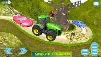 New Trator que puxa Simulator 2018: Tractor Jogo Screen Shot 9