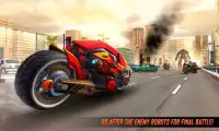 Real Flying Robot Bike : Robot Shooting Games Screen Shot 0