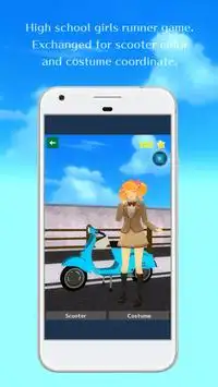 Girl Bike Scooter Screen Shot 1