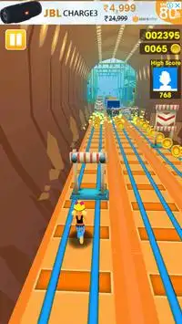 subway surf train run 3D Screen Shot 0