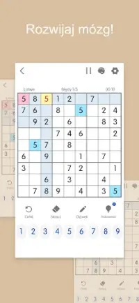 Sudoku: Logiczne Sudoku Gra Screen Shot 1
