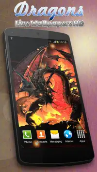 Dragons Live Wallpapers HD Screen Shot 0