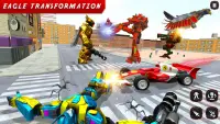 Formula Car Robot Game : Eagle Robot Car Screen Shot 2