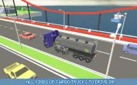 pemandu lori blocky: pengangkutan bandar Screen Shot 3