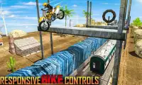 Điên Bike Stunts Train Thạc sĩ Tricky Screen Shot 4