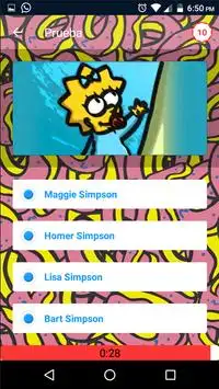 Adivina la frase Los Simpsons Trivia Quiz Screen Shot 1