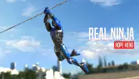 Real Flying Spider Ninja Rope Hero Vice Town Crime Screen Shot 0