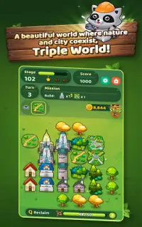 TripleWorld: Animal Friends Build Garden City Screen Shot 7