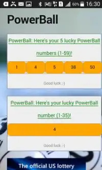 Lucky Numbers Generator: Biggest Lottery Jackpots Screen Shot 1