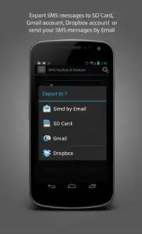 SMS Backup & Restore Screen Shot 2