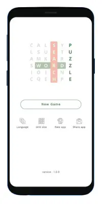 Word Search: Puzzle with infinite words Screen Shot 0