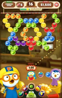 Pororo Bubble Shooter Screen Shot 1