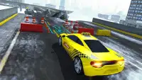雪のタクシー駐車Sim 3D 2017 Screen Shot 9