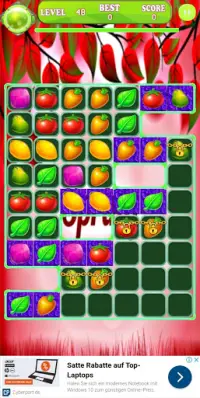Fruits Match 2021 – Sliding Puzzle Screen Shot 3