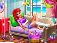 mermaid home recovery - games Princess Salon Screen Shot 5