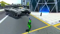 Rope Frog Ninja Hero Car Vegas Screen Shot 4