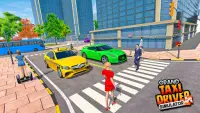 Grand Taxi Drive Simulator: Modern Taxi Games 2021 Screen Shot 8