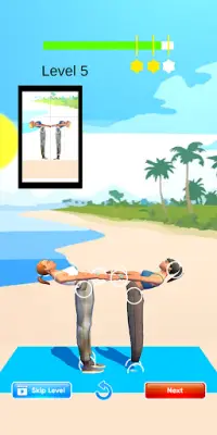 Couple Yoga Puppet Challenge Screen Shot 2