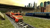 ट्रेन रेसिंग गेम्स 3डी 2प्लेयर Screen Shot 7