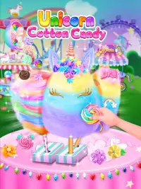 Unicorn Cotton Candy Maker - Rainbow Carnival Screen Shot 0