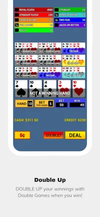 Video Poker Multi Hand Screen Shot 3