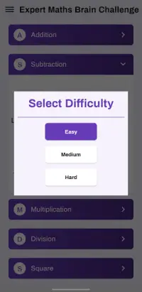 Expert Math Brain Challenge Screen Shot 7