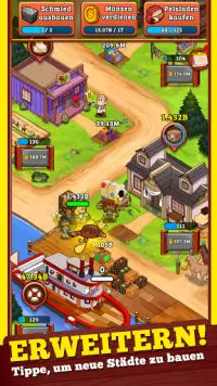 Idle Frontier: Tap Town Tycoon Screen Shot 1
