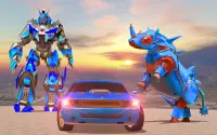 Rhino Robot Car Transformation: Robot Car Games Screen Shot 2