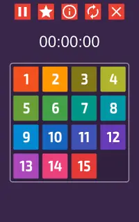 15 Puzzle - Classic Fifteen Number Game Screen Shot 1