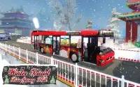 Winter Tourist Bus Snowy Hill Screen Shot 2