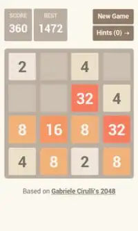 2048 (with HINTS) Screen Shot 1