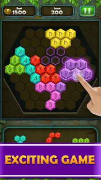 Blok Düşen Bulmaca: Renkli Blok Jigsaw Oyun Screen Shot 4