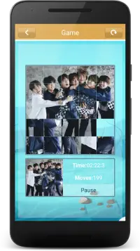 BTS Slide Puzzle Game Screen Shot 5