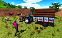Tugas Berat Traktor Nyata Trolly Cargo Sim Screen Shot 3