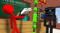Herobrine Monster School Mod for Minecraft PE Screen Shot 1