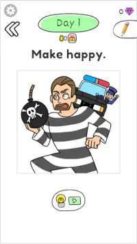 Draw Happy Prisoner Screen Shot 1