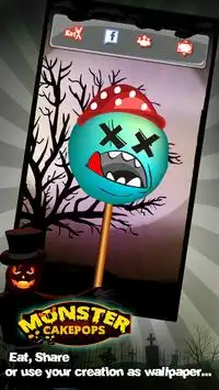 Monster Cake Pop Halloween Screen Shot 13